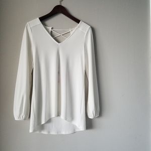 Express Ivory Tunic Top